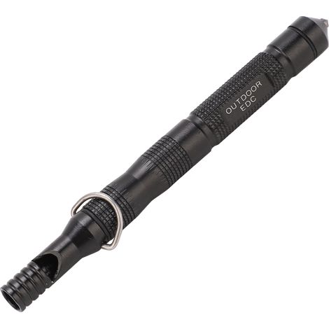 Briquet à silex multifonctionnel d'extérieur avec sifflet de survie et tête en acier tungstène (1/5)