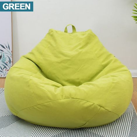 Housse de fauteuil poire XXL 100x120cm, housse de siège pour adulte et enfant, couvre-canapé haut pour gamer, chaise lounge intérieur sans rembourrage (1/4)