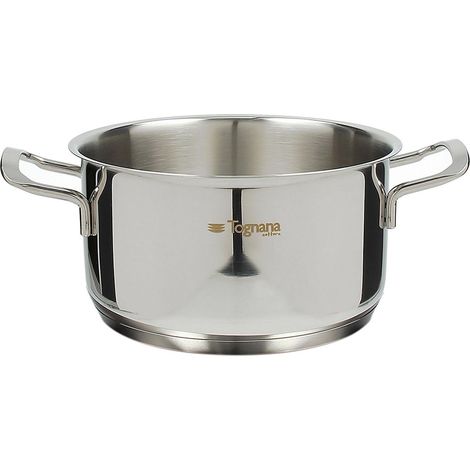 Tognana Vanitosa, Casseruola da 16 cm con 2 Manici, Acciaio Inossidabile, Argento (1/3)