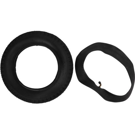 Ensemble pneu et chambre à air 12 1/2x2 1/4 pour vélo électrique, valve coudée incluse (1/5)