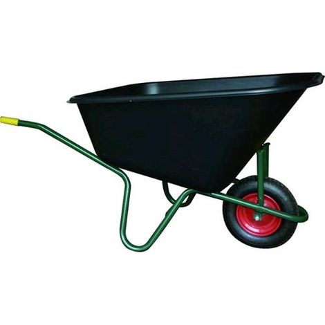 Carriola Vigor Big 1-Ruota Vasca Nera Plastic Lt. 240