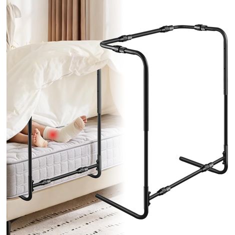 Rehausse-Couverture pour les Pieds, Rehausseur de Draps, Hauteur (56-69cm) Largeur (33-44 cm) Réglables, Support de lit Ajustable, pour Que la Couverture n'Appuie Pas Sur Vos Pieds (1/5)