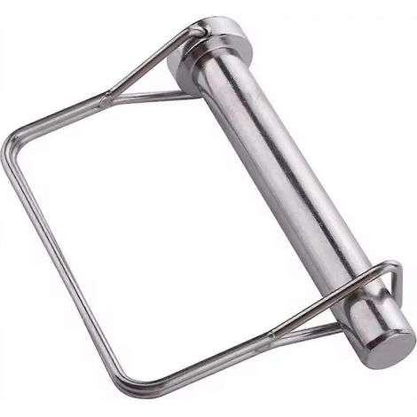 Goupille de verrouillage carrée pour attelage de remorque, compatible avec les tracteurs tondeuses et camions de jardinage. (1/5)