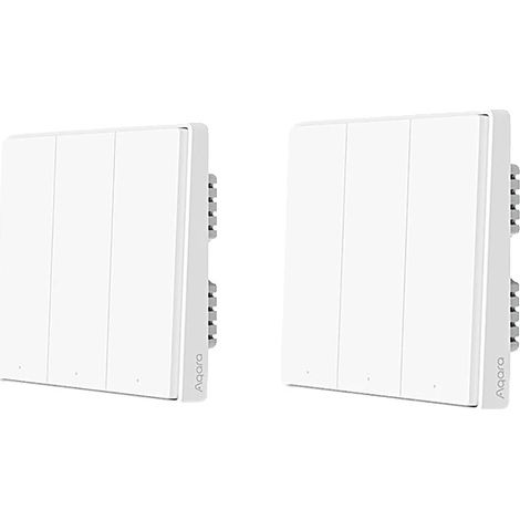 Capteur de maison intelligente, alarme de sécurité, passerelle Zigbee, 2X avec 3 touches neutres (1/2)