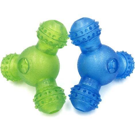 SHINING HOUSE Stück interaktives Hundespielzeug, Leckerli-Spender für Hunde, Hundefutterspender, bissfestes Kauspielzeug aus Gummi, 11,5 x 12 x 6 cm (1/5)