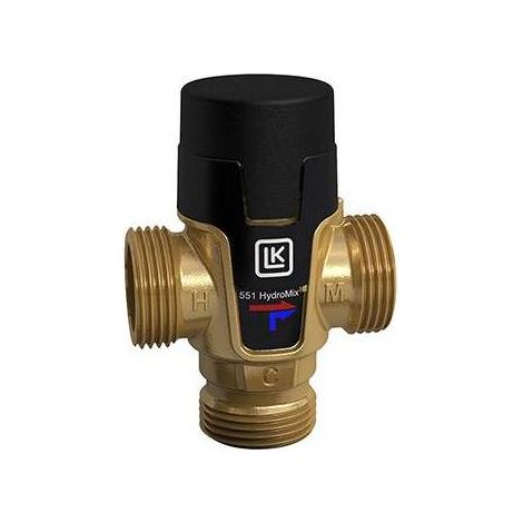 MISCELATORE TERMOSTATICO HYDRO MIX LK 551 FILETTATURA MASCHIO Misura: 3/4" 35°C-65°C