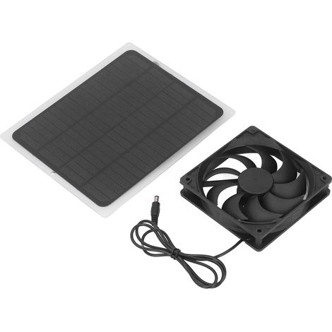 5W 5V Energiesparender tragbarer Solar-Abluftventilator, ideal für Camping, Wohnwagen, Hühnerställe, Hundezwinger und Baumhäuser. (1/5)