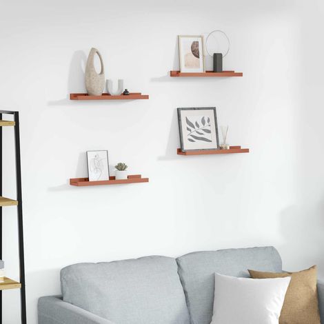 vidaXL Étagère Murale 4 pcs Rouge 40 x 9 x 3 cm Bois d'ingénierie
