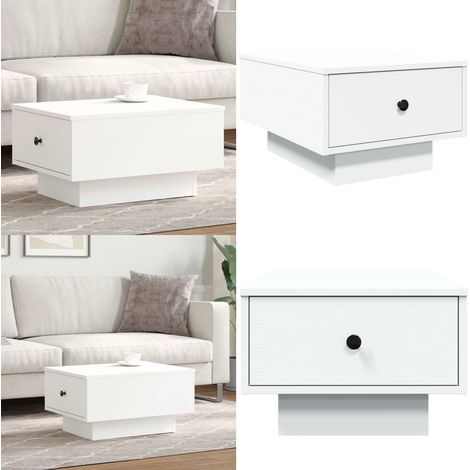 Couchtisch Weiß 60x45x31 cm Holzwerkstoff - Couchtisch - Wohnzimmerstil - Weißer Couchtisch - Sideboard - TV-Tisch - Home & Living (1/5)