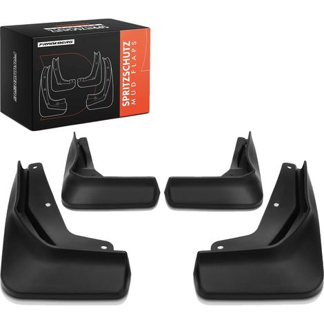 Guardabarros de PVC, diseñados a medida para Mercedes-Benz CLA Shooting Brake X118. Posición de instalación: Delantera y trasera. Incluye tornillos de montaje. Color: Negro. (1/4)