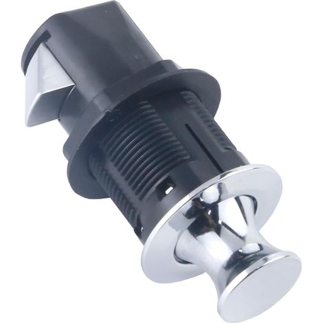Serrure encastrée robuste pour meubles, loquets à bouton-poussoir (1/5)
