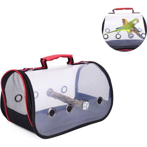 Parrot Outlet Package Cage de voyage pour oiseaux Cage de voyage extérieure transparente Accessoires pour oiseaux (1/5)