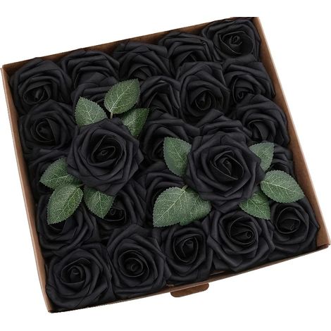Fleurs Artificielles, Polyvalentes pour Événements, Éclairage Intégré, noir (1/2)