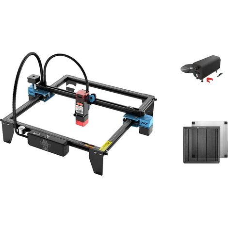Graveur Laser, Zone de Gravure de 600x600mm, Fonctionnement à Grande Vitesse, TTS-10 Pro Set 2, Zone de travail 30x30cm, Prise EU (1/2)