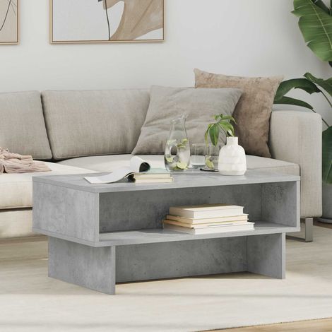 Couchtisch Beton Grau 80 x 46 x 35 cm Holzwerkstoff