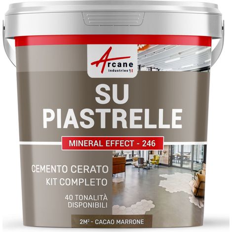 Microcemento su piastrelle - 2 m² (in 2 strati) Marrone Cacao - ARCANE INDUSTRIES