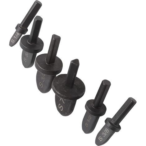 Lot de 6 Rallonge de tuyau de climatiseur, extenseur de tube poignée ronde outil d'extension de tuyau de climatiseur accessoires de perceuse électrique (1/5)