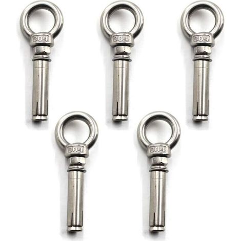 5 pièces M6x50mm Anneau de levage à anneau à anneau en acier inoxydable 304 (1/5)