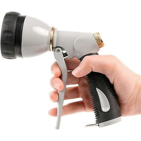 For Garden Hose Nozzle Sprayer Heavy Duty 100 Metal Water Hose Nozzle With 8 Patterns High Pressure