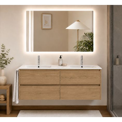 Conjunto mueble de baño IBIZA QUATTRO sin espejo con lavabo Estepa (1/5)