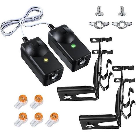 Capteur de sécurité avec support de remplacement pour 41A5034, compatible avec les capteurs de porte de garage et les cellules photoélectriques de sécurité. (1/5)