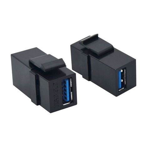 Value 25998207 USB 3.0 Keystone Módulo Negro