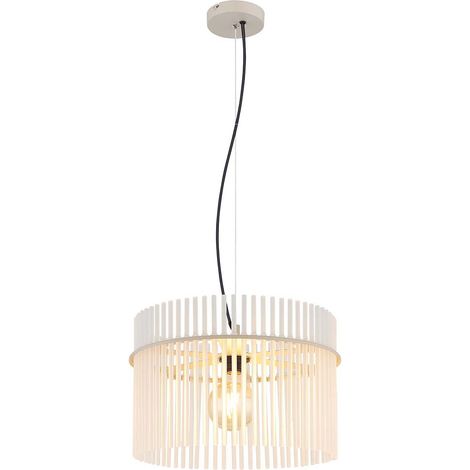 Hängeleuchte Pendellampe höhenverstellbar sandfarben Glasstäbe satiniert H 150cm (1/5)