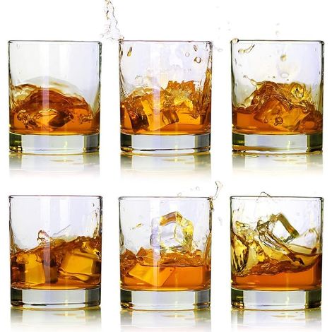 Verre À Whisky - Verre À Scotch 11 Oz - Verre À Bourbon Et Cocktails Old Fashioned - Lot De 6