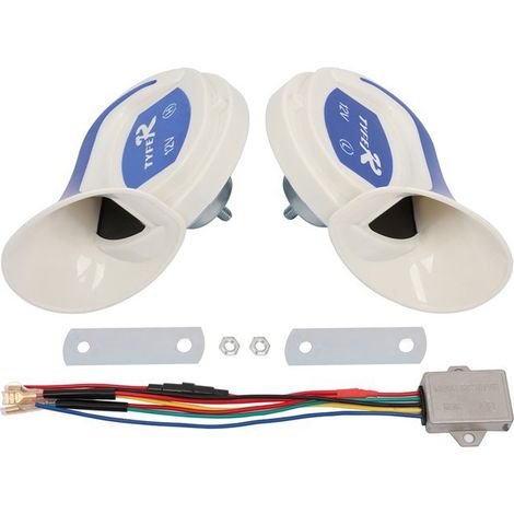 Modifizierte Schneckenhupe 12V Hochtöner Universal 300dB wasserdichte Autohupe für Schneckenhupen und Motorräder (1/4)
