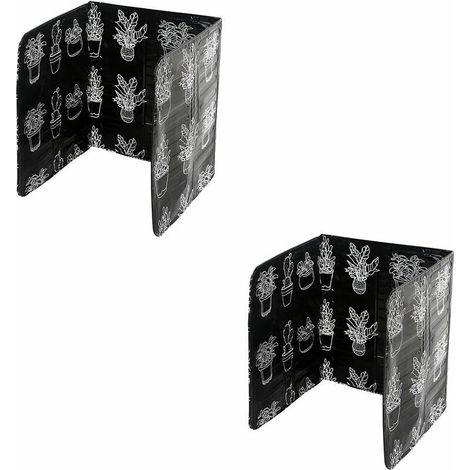 Cuisine Plaque Protection Pliable Aluminium Protection anti-éclaboussures pliable Plaque Anti-projections Cuisson Pliable pour Cuisine Plaque Cuisson Protection d'écran Anti-éclaboussures 2pièces noir (1/5)