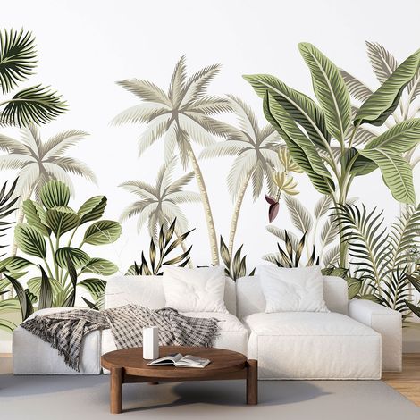 Papier peint panoramique - Forêt tropicale - 130 cm x 74 cm (1/4)