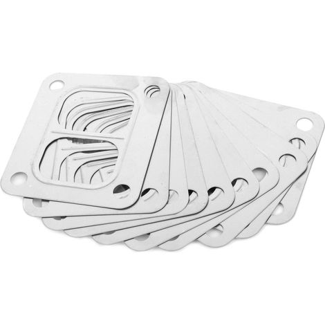 Satz mit 10 Edelstahl-Turbodichtungen, Garrett T4-Flansch, geteilter Ansaugstutzen, Turbinenteile für Turbolader (1/5)