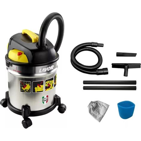aspiratore solidi liquidi elettrico lavor "vac 20s" 1200w 20 lt 40 l/s