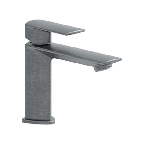 Robinet mitigeur lavabo PROFILO métal brossé avec bonde up&down - Cristina Ondyna (1/2)