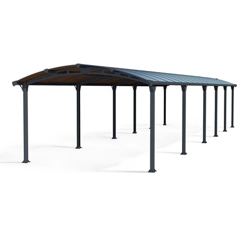 Arcadia Carport 12700 - Polycarbonate - L1290 x W359 x H242 - Grey