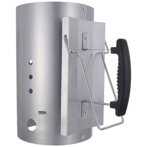 Allume-feu rapide et compact à deux poignées, pour barbecues au charbon de bois et briquettes.