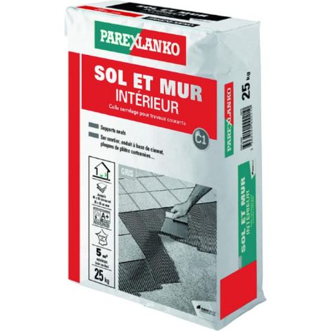 PAREXLANKO Adhesivo normal para suelos y paredes - Gris - 25 kg - 02933