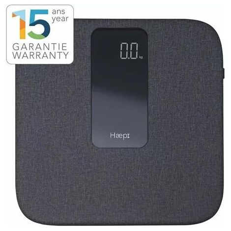 Haepi HI-EMMA Báscula de baño Negra con Gran Pantalla LED