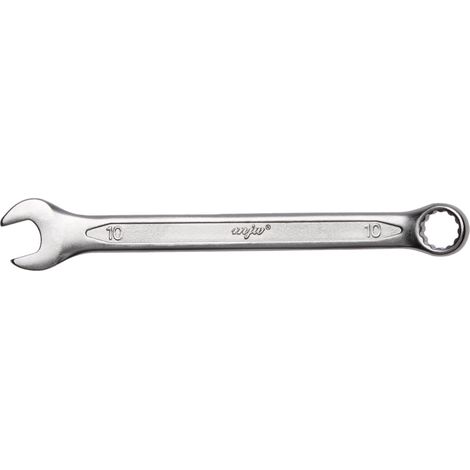 Llave de boca fija tamaño 10, 12 puntas, 15 grados, acero cromo-vanadio 151010