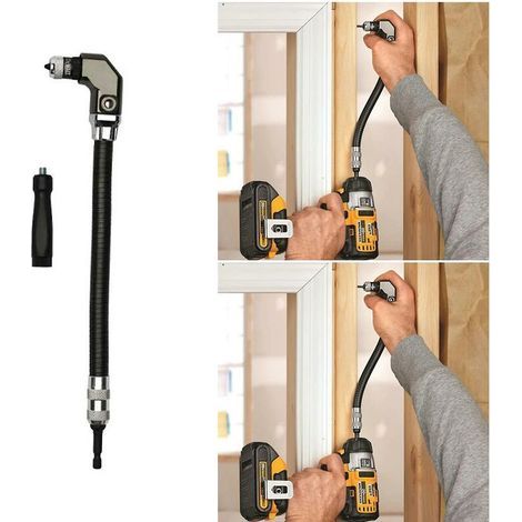 Perceuse à angle droit flexible 1/4/accessoire de tournevis pour le travail du bois (1/4)