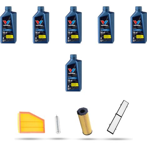 Kit tagliando 4 FILTRI e 6L OLIO compatibile con Bmw serie 1 (E81,E82,E87,E88) 116d 66kw dal 2009 al 2012 (1/5)