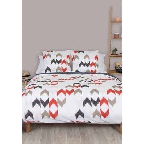 Parure de lit complète - Côté Déco - Seri - 100% coton - 2 taies d'oreiller - 220x240 cm