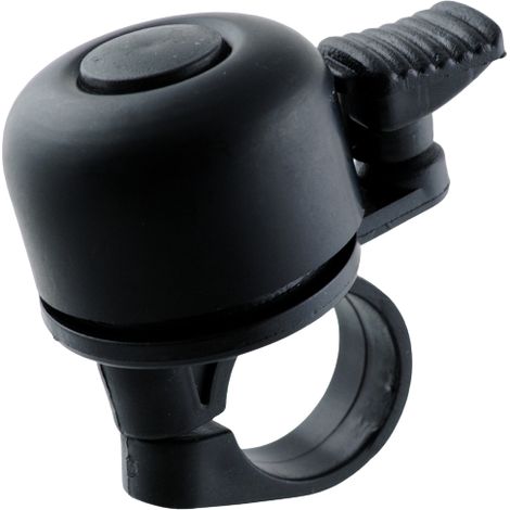 Mini campanello per bicicletta in alluminio, nero, dal suono forte. (1/3)