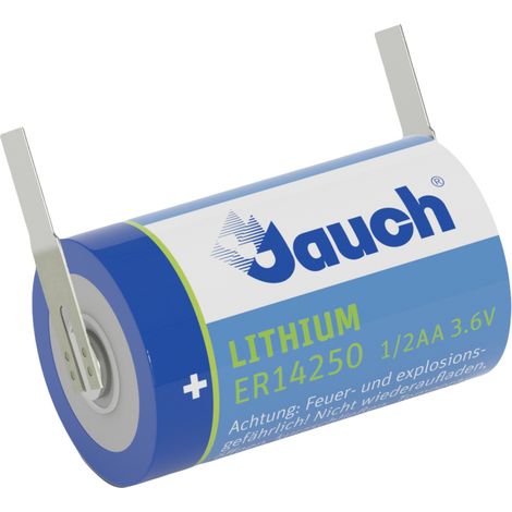 Jauch Quartz ER 14250J-T Spezial-Batterie 1/2AA U-Lötfahne Lithium 3.6 V 1200 mAh 1 St.