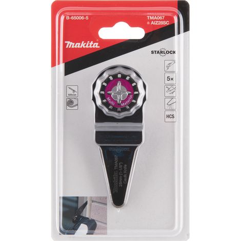 Lame de scie Makita B-65006-5 Starlock HCS 28 mm 5 unités