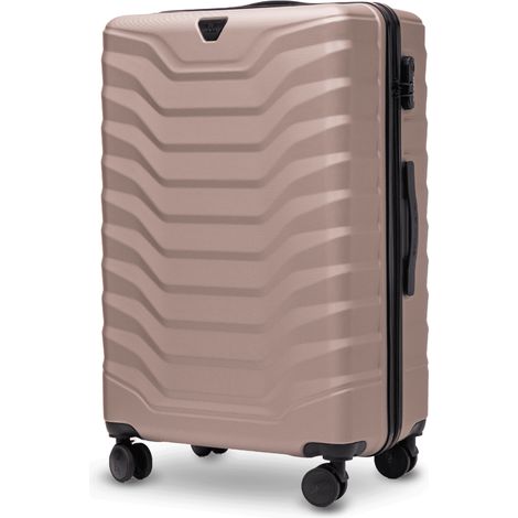 Maleta grande Alas PAVO REAL 28" CHAMPÁN