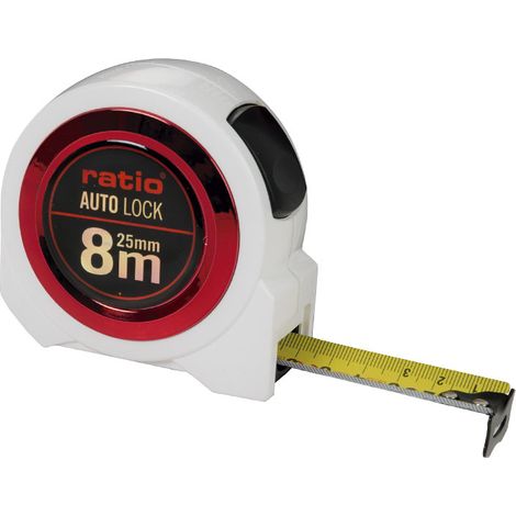 FLEXOMETRO CINTA 25/8 MT.AUTO LOCK RATIO - EHLIS (1/3)