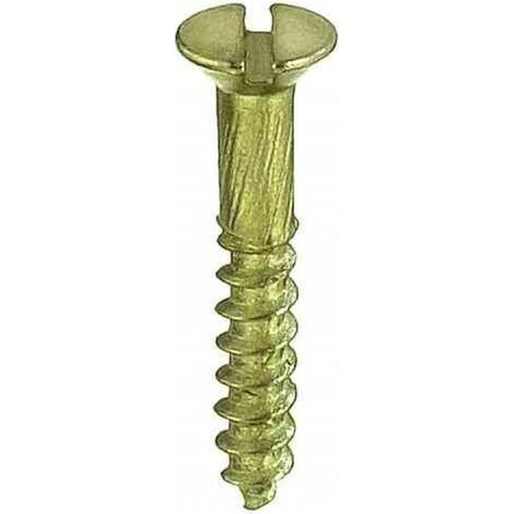 Viti per legno ottone 3,5 x 20 - 10 pz.