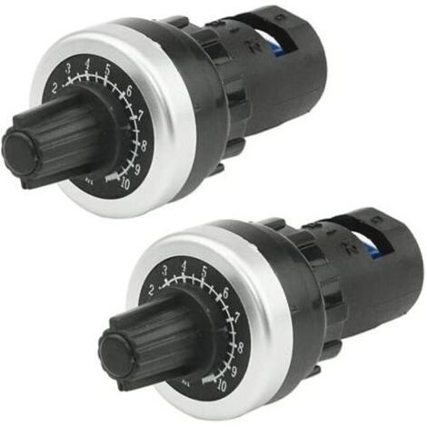 Juego de 2 potenciómetros rotativos de velocidad variable LA42DWQ-22 de 22 mm y 5 kΩ (1/4)