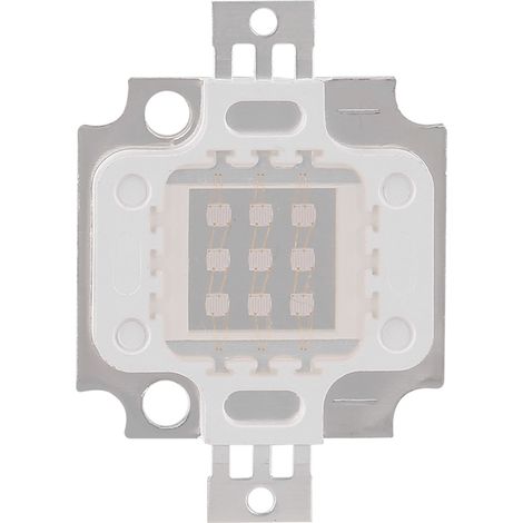 chip LED UV COB, 395-400 nm, 10 W, alto brillo, larga vida útil, para curado y desinfección. (1/5)
